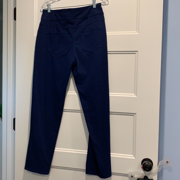 Navy blue stretch pants NWOT - Picture 2 of 3